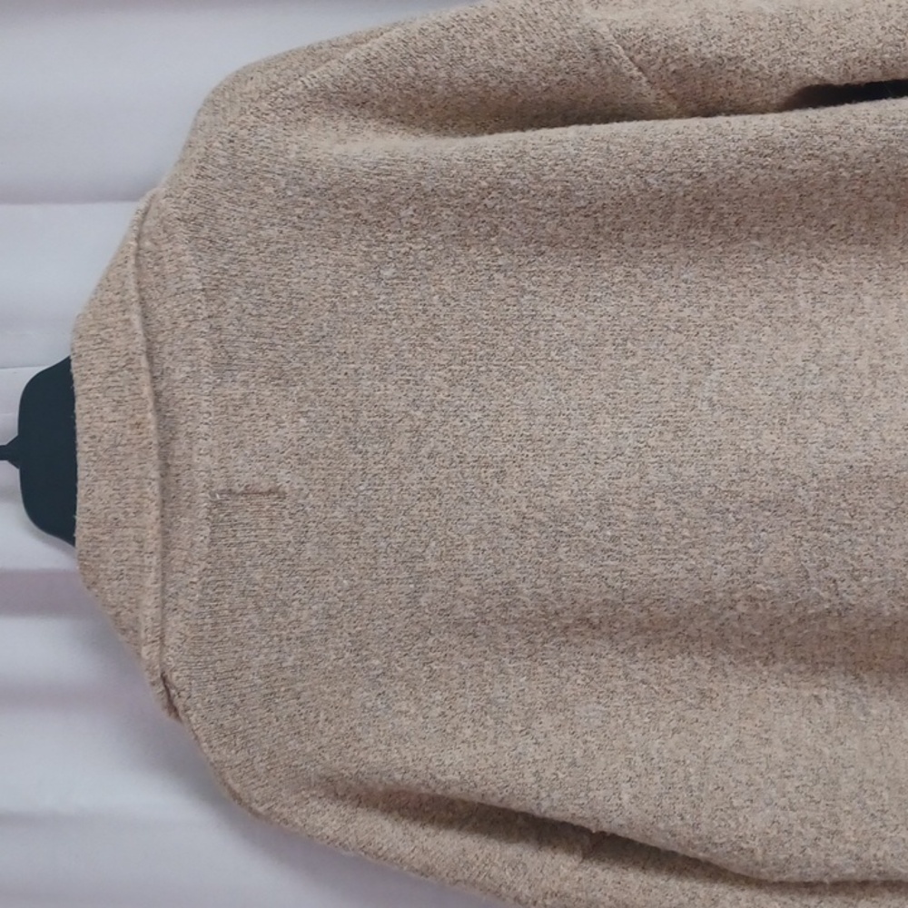 Thread & Supply Vita Oatmeal Boucle Open Front Cardigan Jacket Size XL Coatigan - Picture 10 of 15